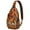 Artistic Tiger, variant on Artistic Tiger Painting Sling Backpack, Wild Bengal Jungle Animal Pattern Crossbody Bag with Tribal Design, Ideal for Travel Hiking Adventure