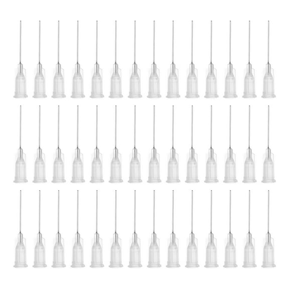 Uxcell Blunt Tip Dispensing Needle for Liquid Glue Gun, 27G 1", 60 Pcs (Transparent)