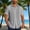 Gray, variant on Shirts for Men Vintage Short Sleeve Bowling Button-up Shirt Floral Print Cuba Collar Relaxed-Fit Breathable Cotton Blend Beach Vacation
