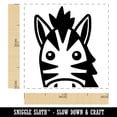 thumbnail image 2 of Peeking Zebra Self-Inking Rubber Stamp Ink Stamper - Purple Ink - Small 1 Inch, 2 of 7