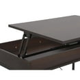 thumbnail image 5 of Juno Dark Brown Engineered Wood Lift Top Desk with Hidden Storage and Drawer, 5 of 12