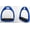 Royal Blue, variant on Horse English 4" Wide Lightweight Aluminum Fillis Stirrups 51117K
