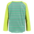 thumbnail image 5 of UngA Women Casual Outfits Women's Long Sleeve Top Crewneck Basic Lightweight Fall Shirt Green,M, 5 of 7