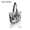 thumbnail image 4 of Large Canvas Bag 13.5x5.1x15 Inch Canvas Bag Shopping Canvas Bag Suitable For Outing Shopping Travel Out Of Large Capacity Storage Christmas Colored Deer, 4 of 9