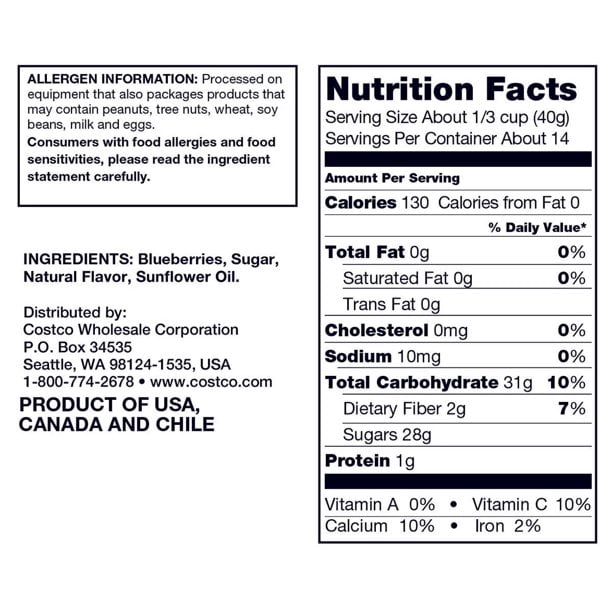 Dried Blueberries, 20 Ounce - Pack of 2