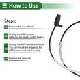 thumbnail image 7 of Unique Bargains ABS Wheel Speed Sensor Rear Left Right ABS Sensor Anti-lock Braking System Sensor No.34526870076/34526785021 for BMW E90 2004-2013, 7 of 7