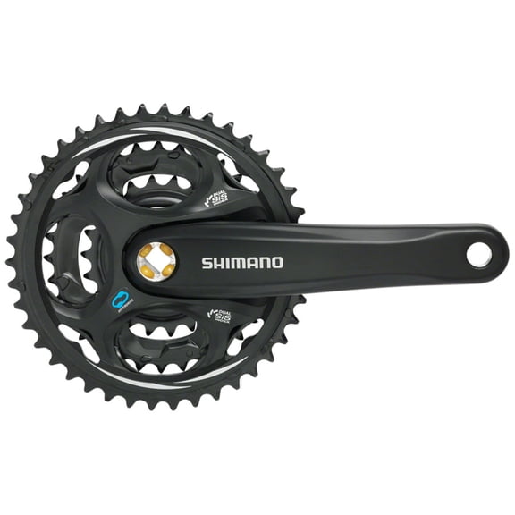 Shimano Altus FC-M311 Crankset - 170mm, 7/8-Speed, 48/38/28t, Riveted, Square Taper JIS Spindle Interface, Black