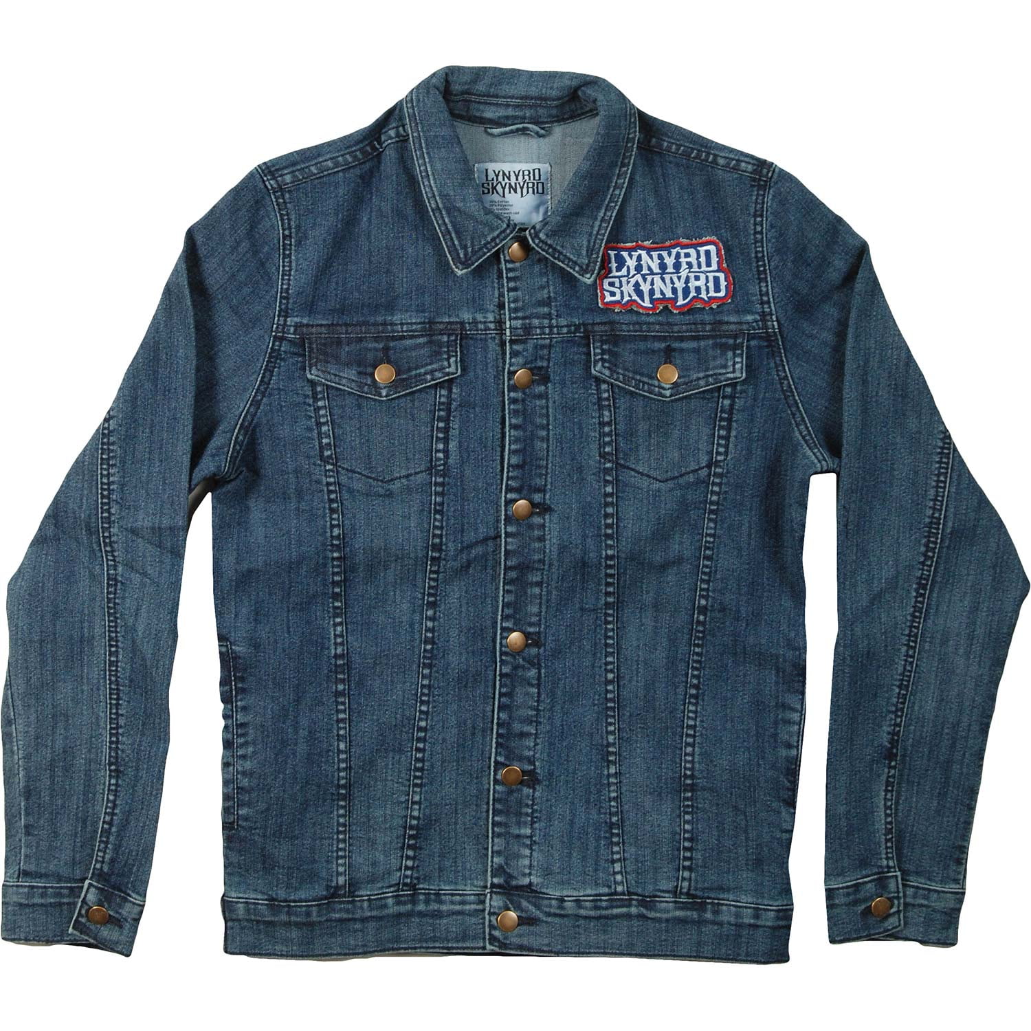 Lynyrd Skynyrd Men's Biker Patch Denim 