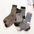 thumbnail image 2 of Luxalzxs 5 Pairs Wool Socks for Women Vintage Christmas Socks Winter Soft Warm Cold Knit Crew Socks, 2 of 5