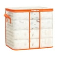 thumbnail image 2 of Clearance Under $5 Boovnll Clothes Storage Bins with Lids 80L Large Capacity Transparent Storage Bags with Reinforced Handles & Zipper for Blankets, Comforters, Clothes, Storage and Organization, 2 of 3
