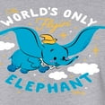 thumbnail image 3 of Disney - Dumbo - The World's Only Flying Elephant - Juniors Cropped Cotton Blend T-Shirt, 3 of 5