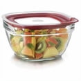 thumbnail image 2 of Rubbermaid Glass with Easy Find Lids, 11.5" Cup, Square, Red, 2 of 2