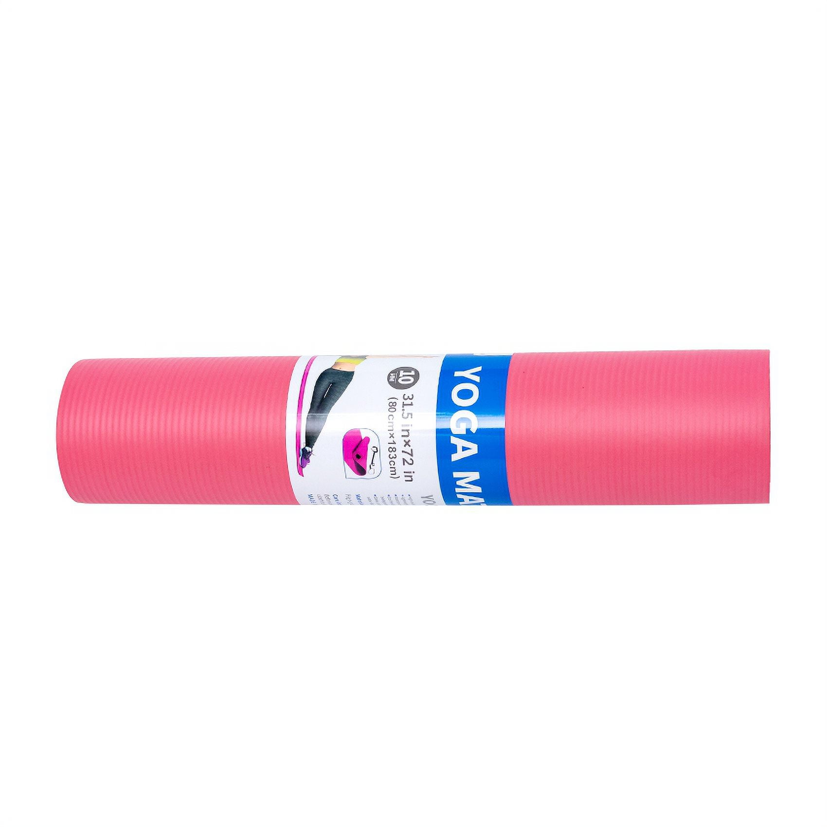 Ray Star Extra Thick Yoga Mat 31.5"X72"X0.39" Thickness 9mm -Eco Friendly Material- With High Density Anti-Tear Exercise Bolster
