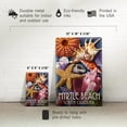 thumbnail image 5 of Myrtle Beach, South Carolina, Starfish And Shells (12x18 Aluminum Art, Indoor Outdoor Metal Sign Decor), 5 of 5