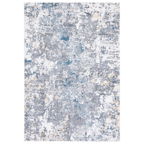 SAFAVIEH Toscana Collection TOS676A Ivory / Dark Grey Rug