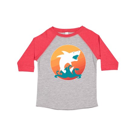 

Inktastic Shark with Orange Sunset Boys or Girls Toddler T-Shirt