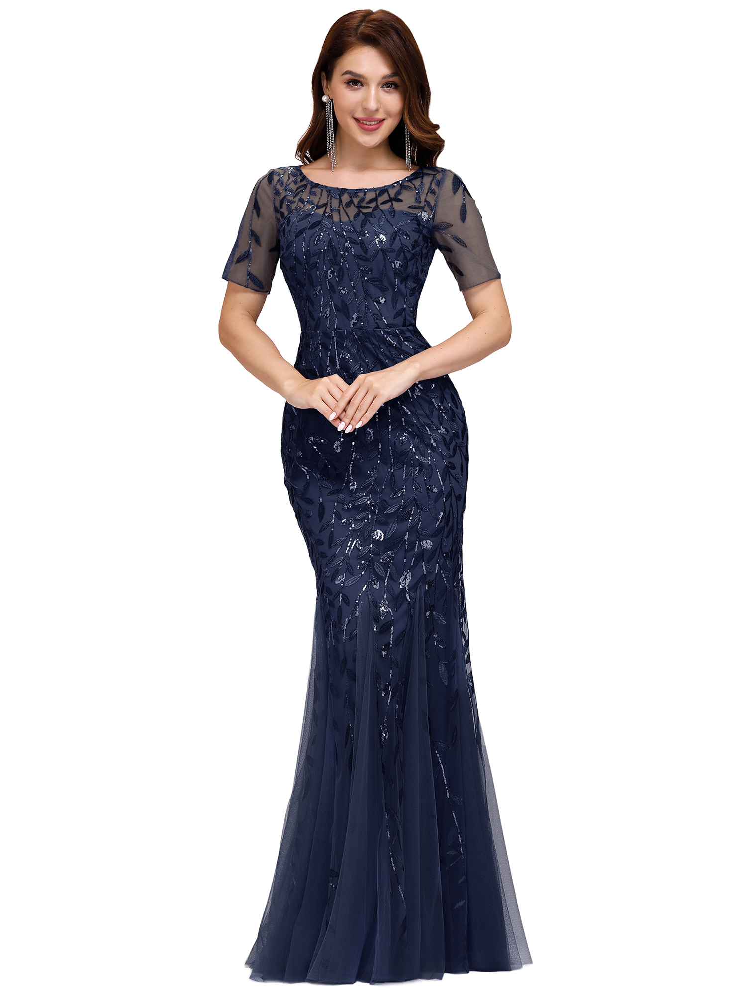 Ever-Pretty Womens Tulle Long Formal 