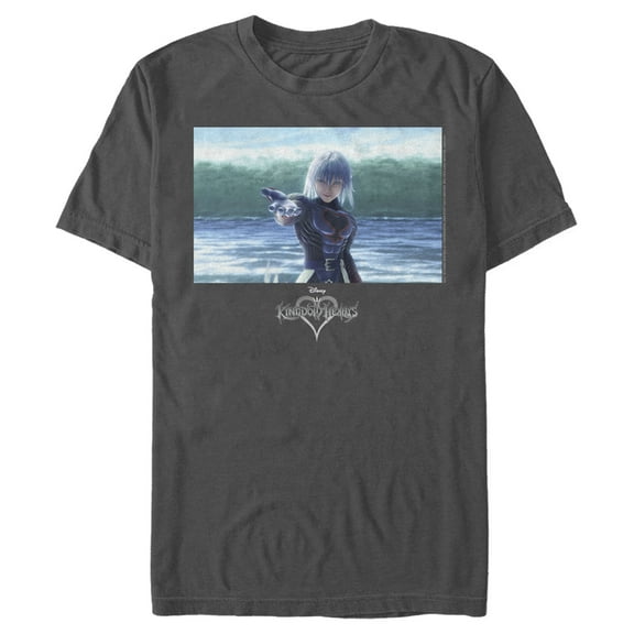 Men's Kingdom Hearts 1 Heartless Riku  Graphic Tee Charcoal Large