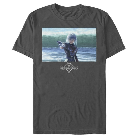 Men's Kingdom Hearts 1 Heartless Riku  T-Shirt - Charcoal - 2X Large