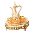 thumbnail image 4 of Juego de tetera, juego de café chino con tazas para beber, juego de tazas de té de lujo, juego de servicio para fiesta, dormitorio, casa de vacaciones y dorado, 4 of 8