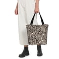 thumbnail image 4 of KLL Tote Bag for Women Leopard And Zebra1 Print Shopping Grocery Reusable Bags for Office School Shopping Travel, 4 of 6