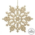 thumbnail image 2 of Vickerman 6.25" Champagne Glitter Snowflake Christmas Ornament, 12 per Box, 2 of 2