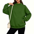 thumbnail image 3 of cocolona Oversized Turtleneck Sweatshirts for Women Long Sleeve Pullover Trendy Casual Outfits Fall Pullover Tops, 3 of 8