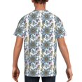 thumbnail image 5 of Wukai Flowers and Butterflies Youth Unisex Short Sleeve T-Shirt for Boys, Girls, Teens, and Kids-X-Small, 5 of 7