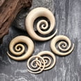 thumbnail image 4 of A Pair of Crocodile Wood Super Spiral Hanger Plug, 4 of 5