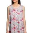 thumbnail image 5 of Moomaya WoMen's Printed A-Line Sleeveless Nightdress Cotton Sleepwear Gown, 5 of 6