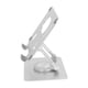 thumbnail image 4 of Soporte para tableta ajustable con rotación de 360 grados, plegable, hueco, de aleación de aluminio, para escritorio, plateado, 4 of 15