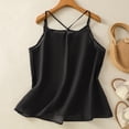 thumbnail image 4 of XuJwPNcy Womens Cotton Linen Tank Tops Spaghetti Strap Sleeveless Cami Shirts Summer Casual Loose Fit Solid Color Camisole, 4 of 7