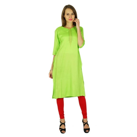 Phagun Indian Bollywood Designer Kurta Women Ethnic Tunic Kurti Rayon Dress