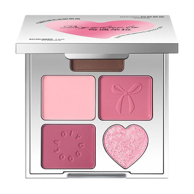 Colors Highlighter Blush Palette Gradual Eye Shadow Matte Long Cosmetic On, In Blush