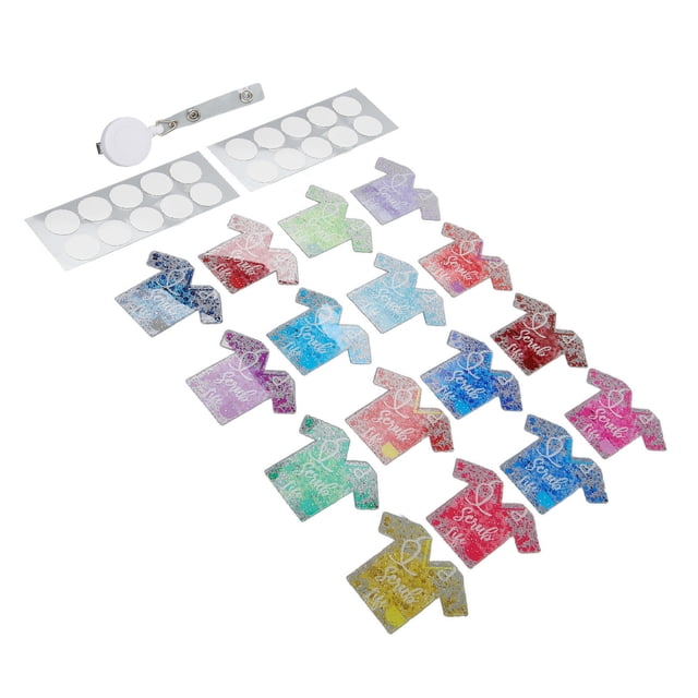 Soportes Retráctiles ANGGREK Para Carretes De Insignias Juego De 16