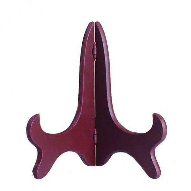 Caballete de exhibición rojo, plato, tazón, marco de fotos, Pedestal, soporte, 7 pulgadas, 5xRed 3 piezas