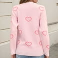 thumbnail image 4 of Yuyuzo Sweaters for Women Valentines Day Crewneck Long Sleeve Shirts Loose Casual Comfy Knit Pullover Tops, 4 of 6