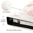 thumbnail image 4 of iauyy PU Leather Scrapbook Album | Expandable Binder with 20 Self-Adhesive Pages (11.8x24in)，Flowers, 4 of 8
