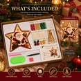 thumbnail image 4 of DIY Diamond Christmas Star Tree Topper Kit, Sparkling Rhinestone and Pearl Craft Set with Dotting Pen, Wax Pad and Gold Base, Beginner Friendly A, 4 of 8
