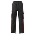 thumbnail image 3 of Men's Fleece Cargo Sweatpants Heavyweight Size Red 2XL, 3 of 4