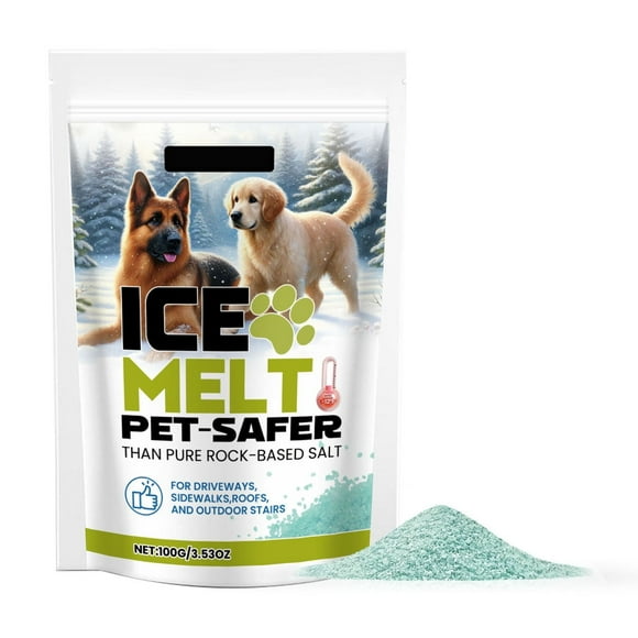 Binwennn Rubber Rake for Pet Hair Ice Melt Pet Ice Melt Snow Melter Pure Chloride Safer For Concrete Effective To 35 F