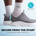 thumbnail image 6 of ALLSWIFIT Men's Slip-On Walking Shoes Wide Toe Box | Hands-Free Barefoot Feel, Cushioned Running Sneakers with Arch Support for Gym & Tennis, 6 of 9