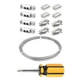 thumbnail image 2 of DYNWAVECA Stainless Steel Wire Rope Versatile Bell Rope Clothesline Picture Hanging Cable Kits Sturdy for Home Farm Garden Porch Patio , 10m, 2 of 10