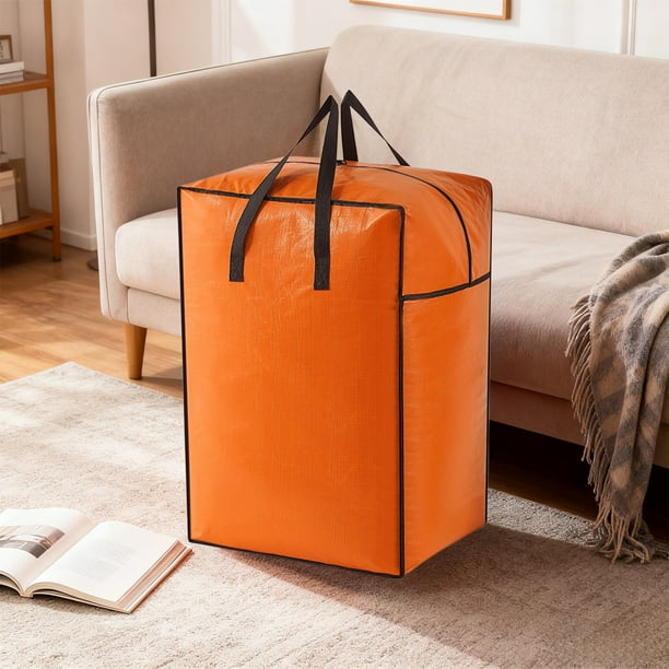 3-Size Zippered Storage Organizer Bag for Clothes Quilts Bedding Travel Moving