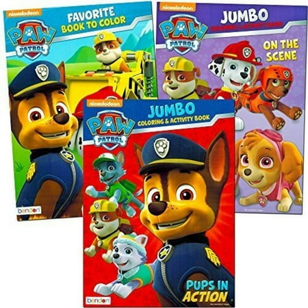 paw patrol coloring and activity book set 3 coloring