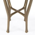 thumbnail image 3 of Butler Specialty Switlania White Marble & Gold Aluminum  Contemporary Side Table, 3 of 10