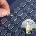 thumbnail image 2 of 500pcs Museum Gel Glue Dots Clear Removable Gel Glue Dots Double Sided Mounting Putty Stick Tack For Wall Hanging Sticky Dots Tacky Putty Clear Removable Putty 0.31" X 0.51", 2 of 8