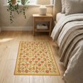 thumbnail image 3 of ODIKA Orange Abstract Mid Symmetrical Motifs Retro Century Vintage for Bedroom, Nursery, RV, Pet Friendly & Kids Safe Bedside, 3 of 7