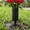 Multicolor, variant on Ground Spike Outdoor Flower Vases Plastic Black 16.5 Inch Vases with Hollow Carved Design for Outdoor Memorial Decorations