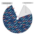 thumbnail image 2 of Yiaed Colorful Fish 3 Print Christmas Tree Skirt , Tree SkirtsTree Mat for Christmas Winter Holiday Indoor Decorations-30", 2 of 7